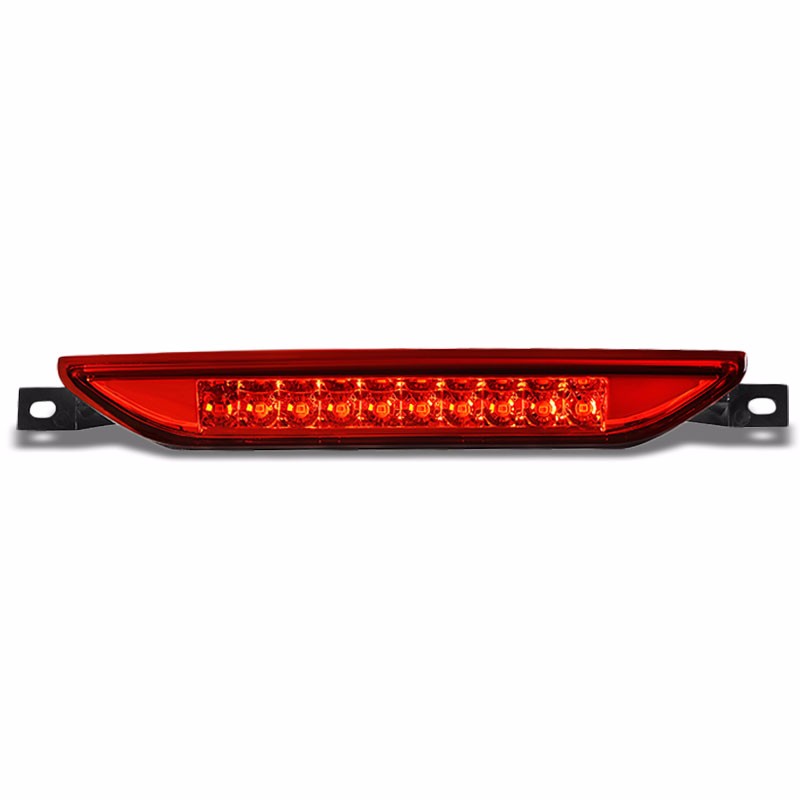 Chrome Housing Red Len Third Brake Red LED Light For 11-21 Grand Cherokee WK2