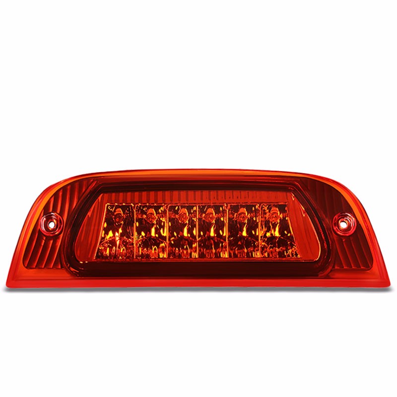 Chrome Housing Red Len Rear Third Brake Red LED Light For Jeep 02-07 Liberty KJ