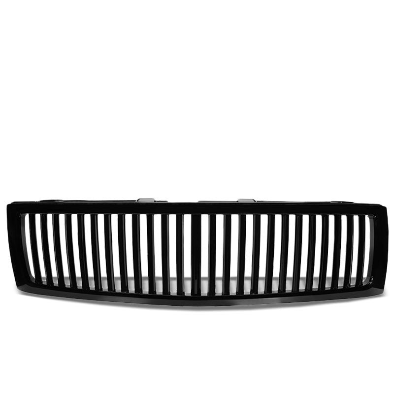 Black Vertical Style Front Grille For Chevrolet 07-13 Silverado 1500 GMT900