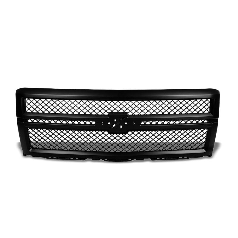 Black Diamond Mesh Style Front Grille For 14-15 Silverado 1500 4.3L/5.3L/6.2L