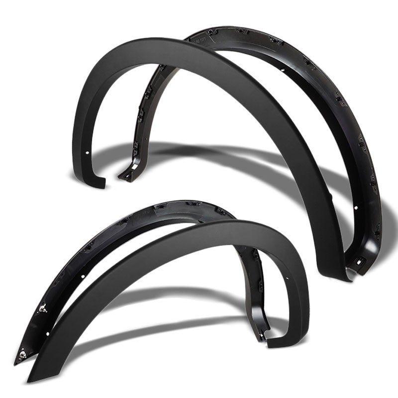 Matte Black ABS Bolt-On Wheel Fender Flares For 04-08 F-150 66"/67"/78"/96" Bed