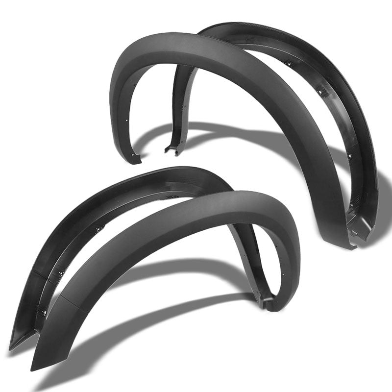Matte Black ABS Bolt-On Wheel Fender Flares Guard For 09-17 Dodge Ram 1500