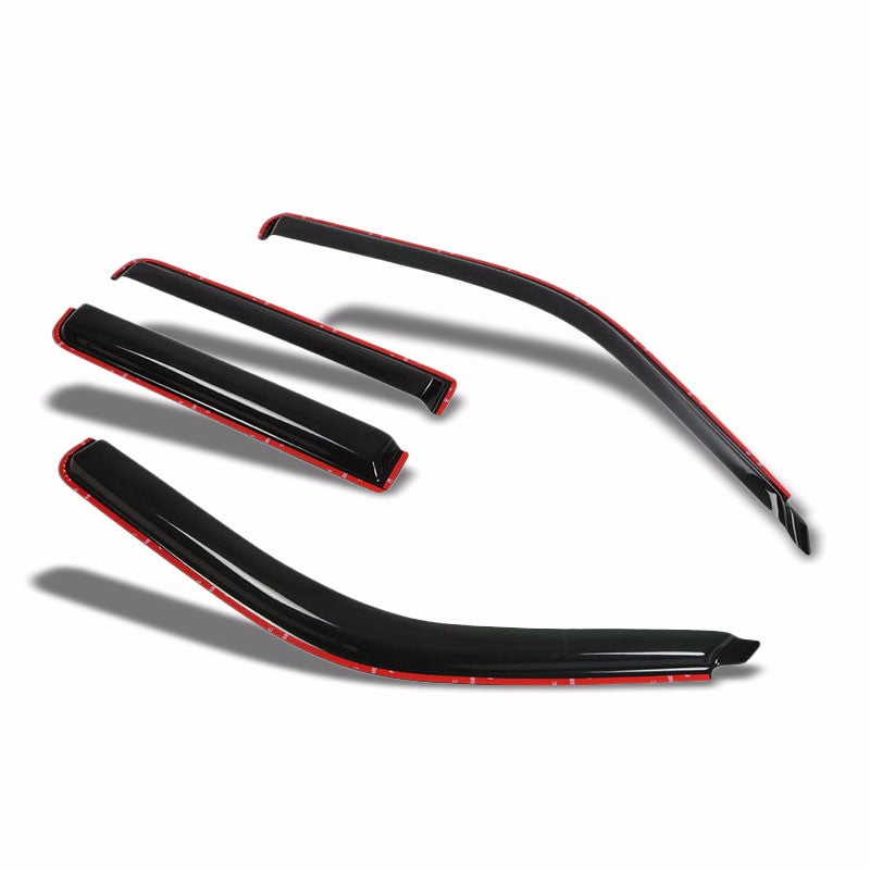 Smoke Tinted Window Rain Deflectors Visors Guard for 97-01 Mountainer Sport 4DR