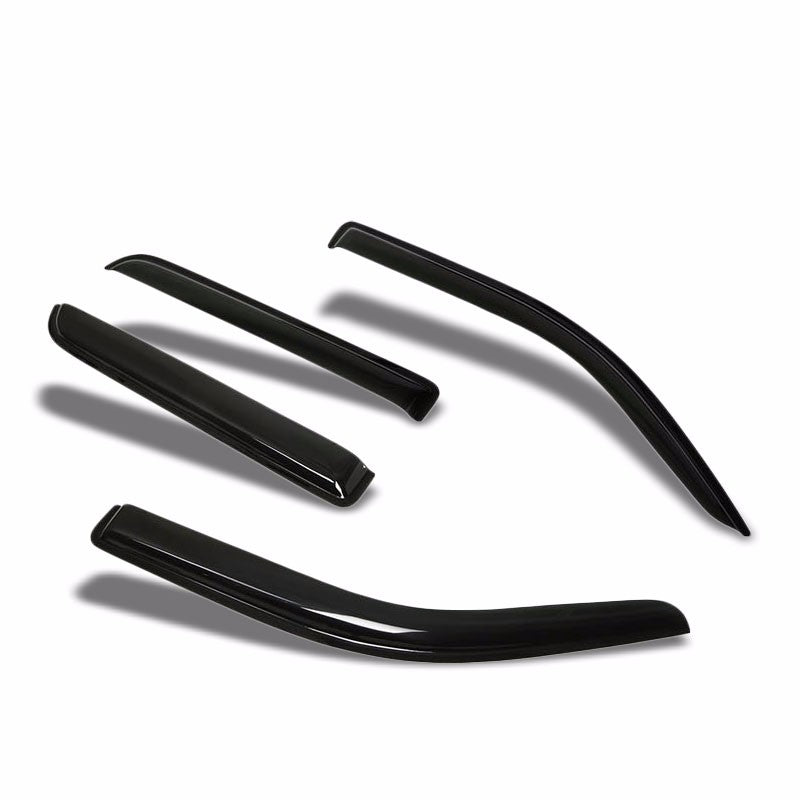 Tinted Side Window Wind/Rain Deflectors Visors for 09-14 F-150 Super Crew Cab