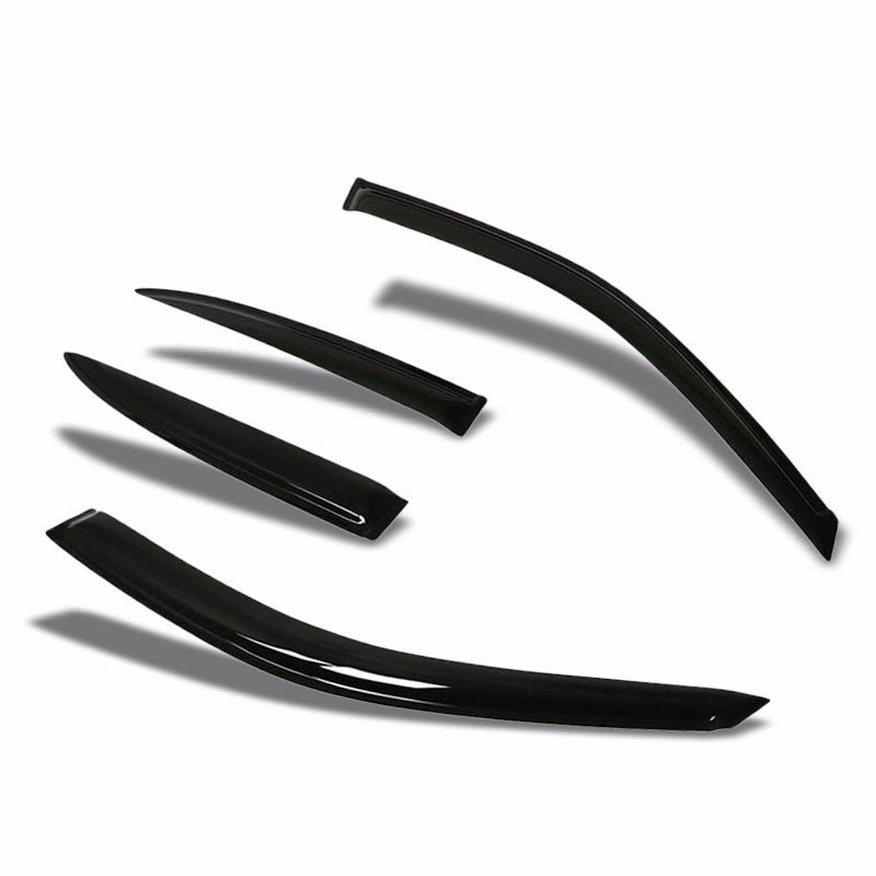 Smoke Tinted Side Window Wind/Rain Vent Deflectors Visors for 01-05 Civic 4DR