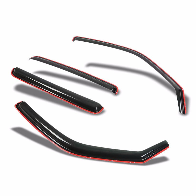 Tinted Side Window Wind/Rain Vent Deflectors Visors Guard for 06-14 Ridgeline
