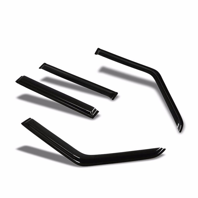 Smoke Side Window Wind/Rain Vent Deflector Visor Guard for 84-01 Cherokee XJ/BJ