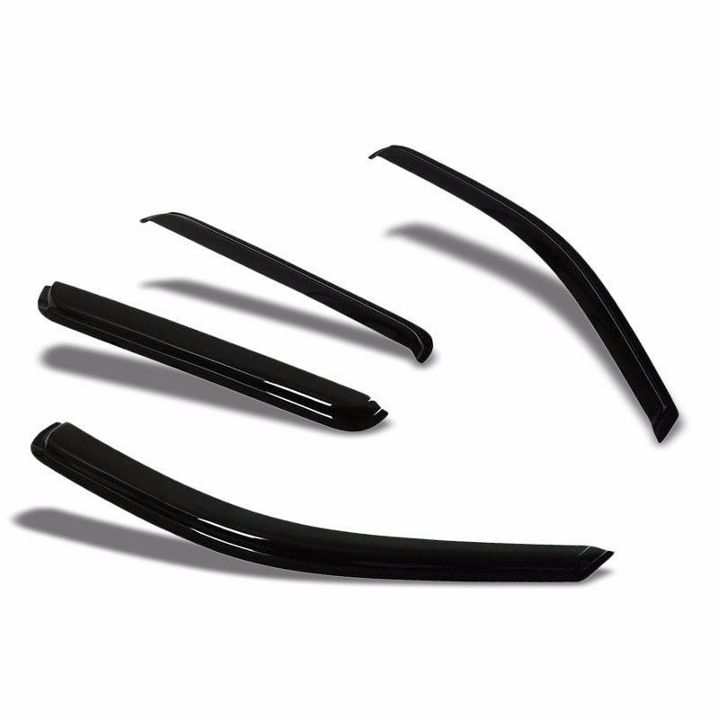 Smoke Tinted Side Window Wind/Rain Vent Deflector Visor for 05-10 Grand Cherokee