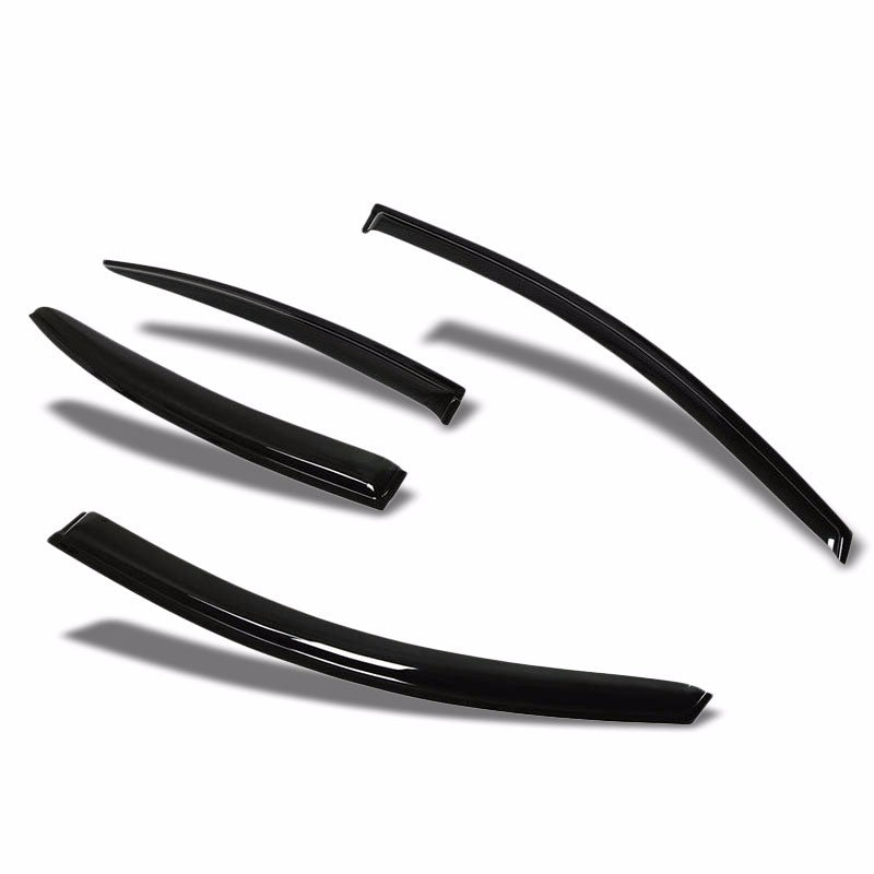 Smoke Tinted Window Wind/Rain Vent Deflectors Visors Guard for 10-14 Mazda 6 4DR