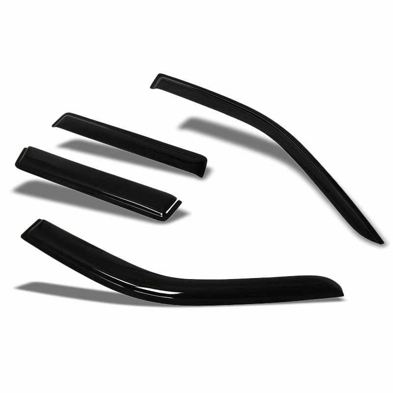 Smoke Tinted Side Window Wind/Rain Deflectors Visors Guard for 03-06 Outlander