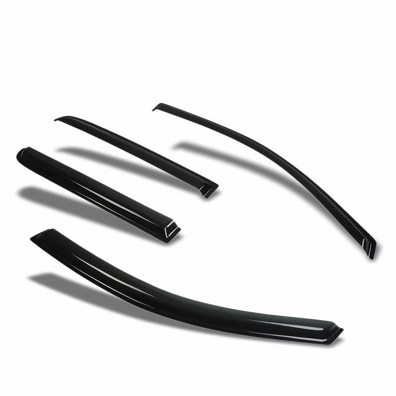Tinted Side Window Wind/Rain Vent Deflector Visor Guard for 04-14 Titan Crew Cab