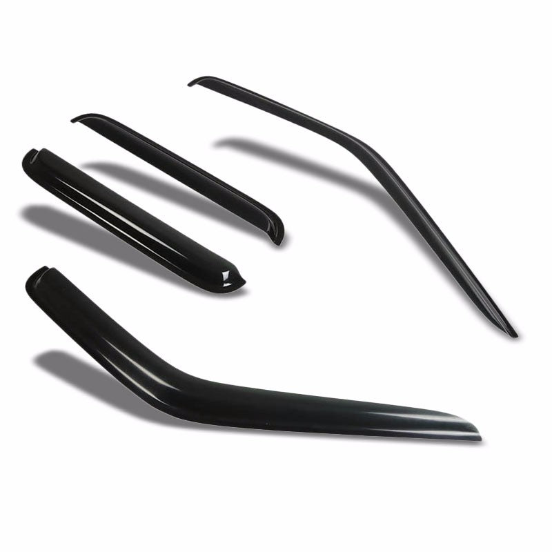 Tinted Side Window Wind/Rain Deflectors Visors Guard for 00-04 Frontier Crew Cab