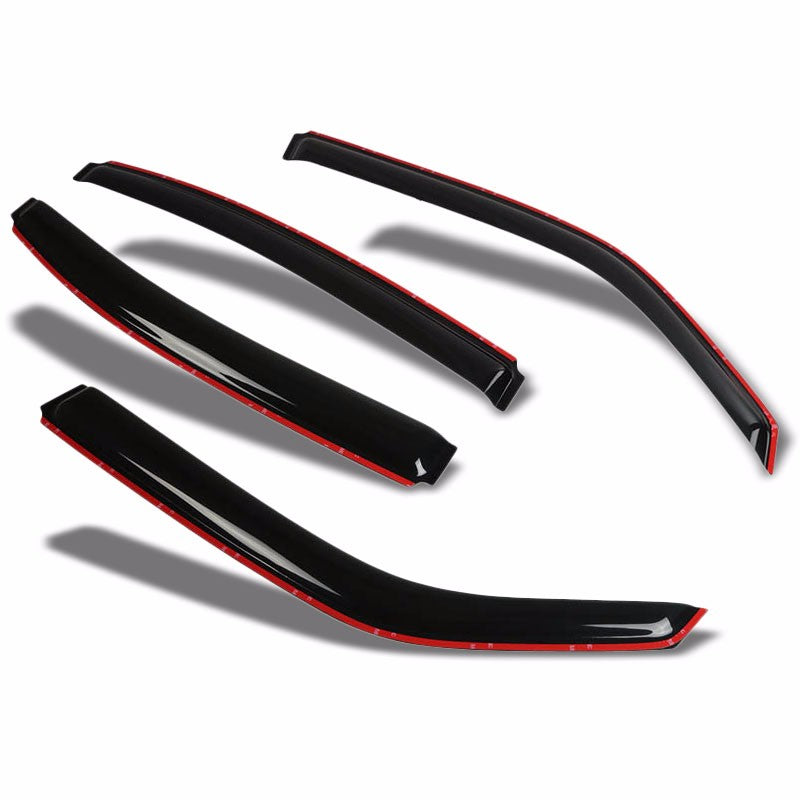 Smoke Tinted Side Window Wind/Rain Vent Deflectors Visors for 06-10 Charger 4DR
