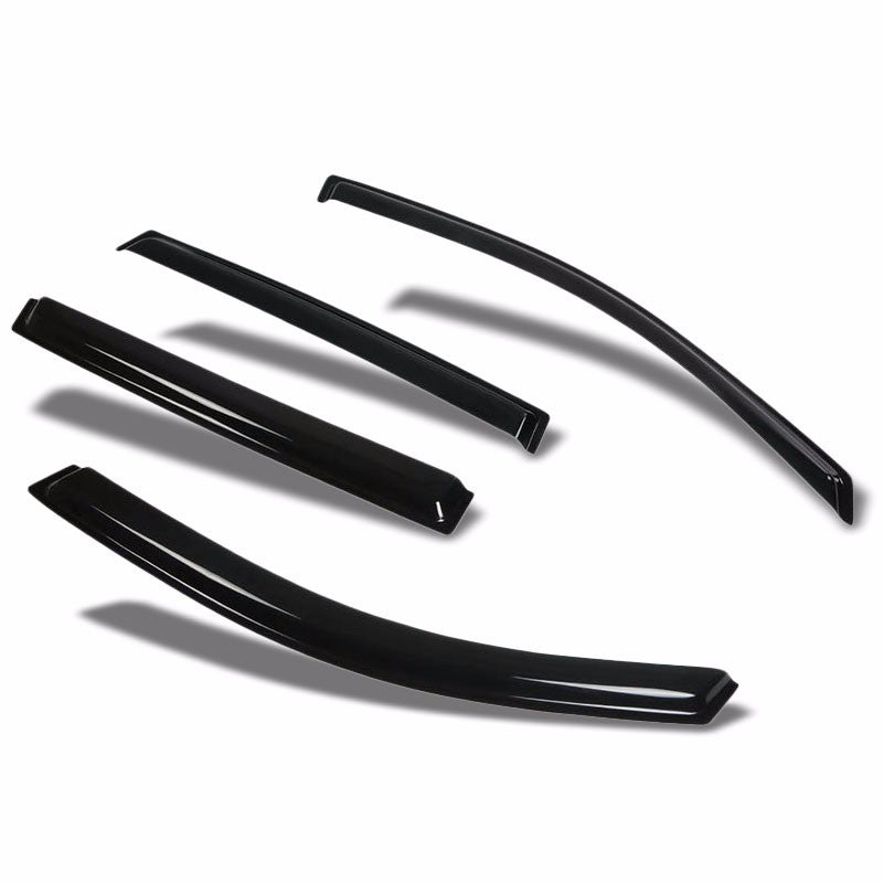 Smoke Tinted Side Window Wind/Rain Vent Deflectors Visors for 92-95 Civic/Coupe