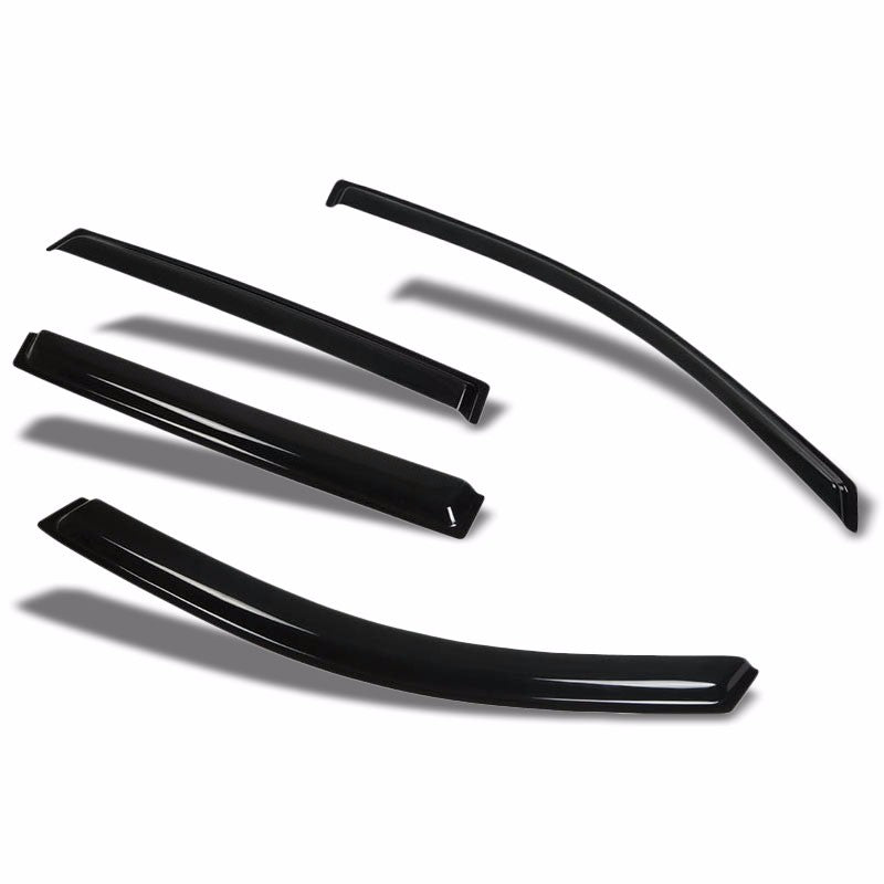 Smoke Tinted Side Window Wind/Rain Vent Deflectors Visors Guard for Acura MDX