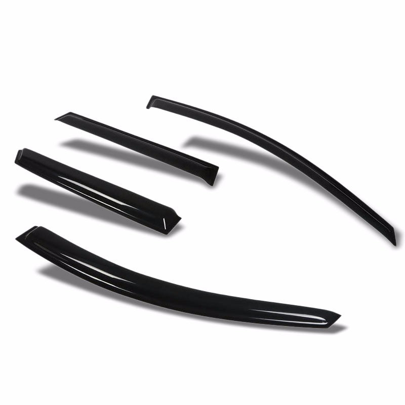 Smoke Tinted Side Window Wind/Rain Vent Deflectors Visors Guard for Mazda Mazda3