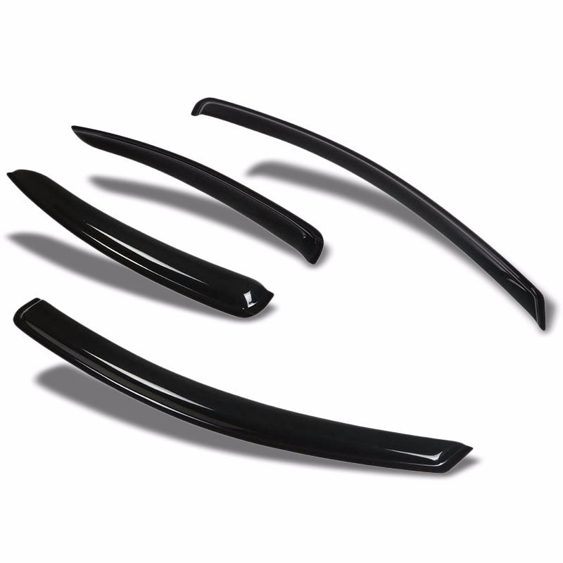 Smoke Tinted Side Window Wind/Rain Vent Deflectors Visors Guard for Mit Galant