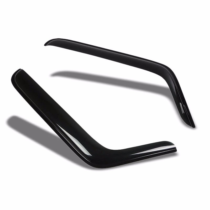 Tinted Side Window Wind/Rain Vent Deflectors Visors Guard for 07-15 Wrangler 2DR