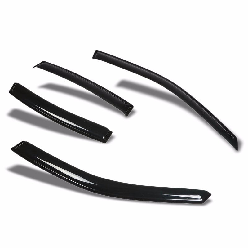 Smoke Tinted Side Window Wind/Rain Vent Deflectors Visors for Pontiac Booneville