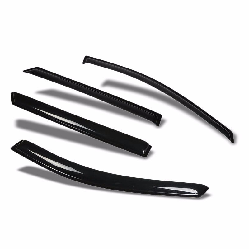 Smoke Tinted Side Window Wind/Rain Vent Deflectors Visors Guard for Rondo