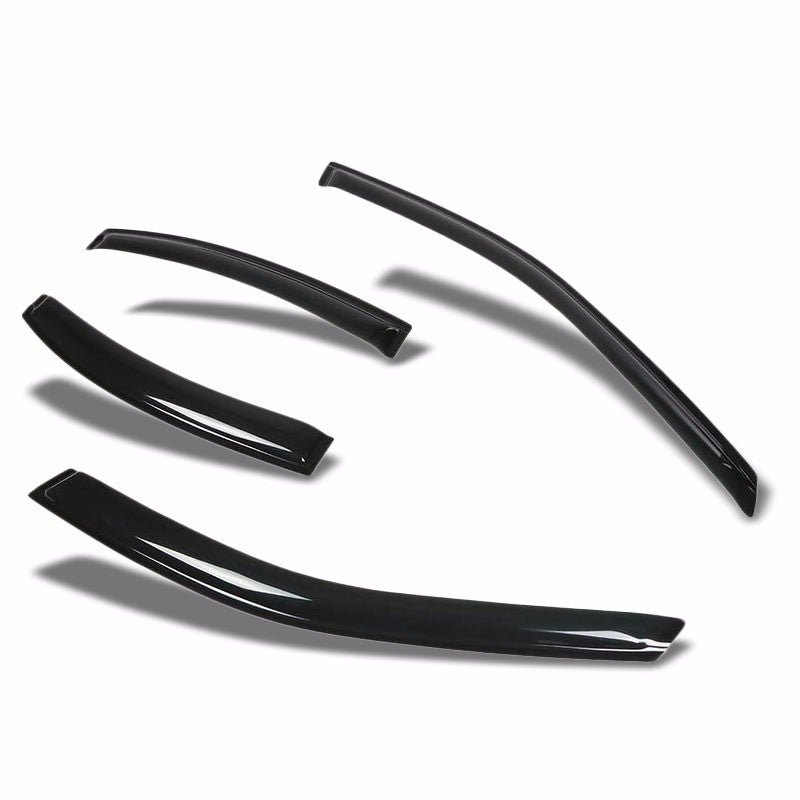 Smoke Tinted Side Window Wind/Rain Vent Deflectors Visors Guard for Lincoln LS
