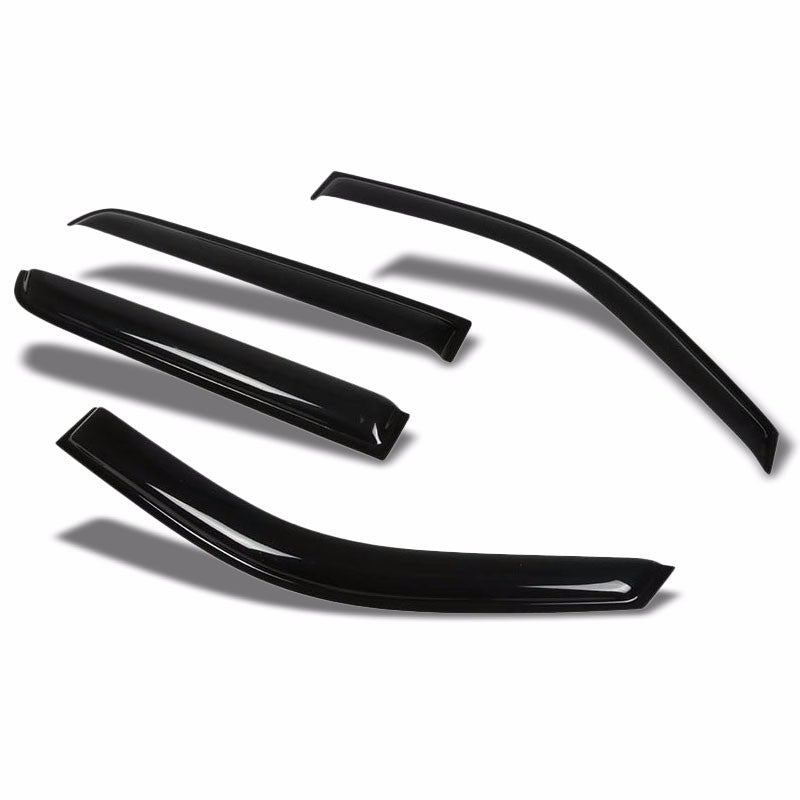 Smoke Tinted Side Window Wind/Rain Vent Deflectors Visors for Cadillac Escalade