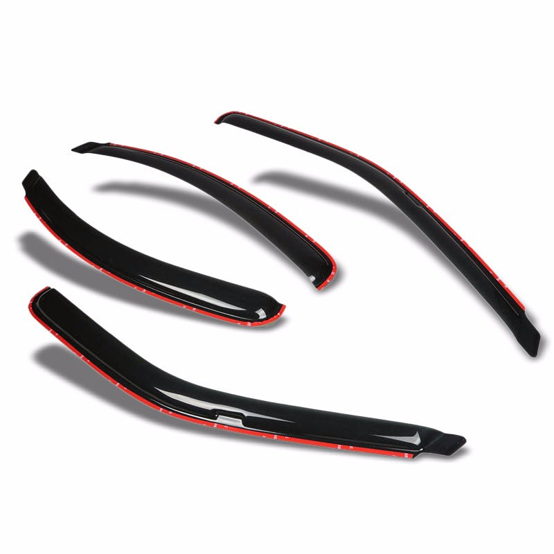 Smoke Tinted Side Window Wind/Rain Vent Deflectors Visors Guard for Ford Contour