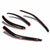 Smoke Tinted Side Window Wind/Rain Vent Deflectors Visors Guard for Ford Contour