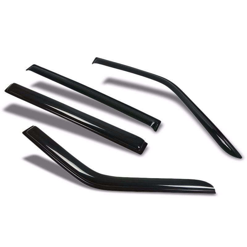 Smoke Tinted Side Window Wind/Rain Vent Deflectors Visors Guard for Ford Flex