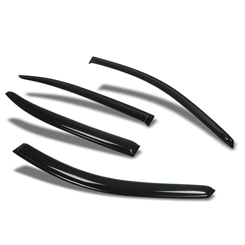 Smoke Tinted Side Window Wind/Rain Vent Deflectors Visors Guard for 08-12 Accord