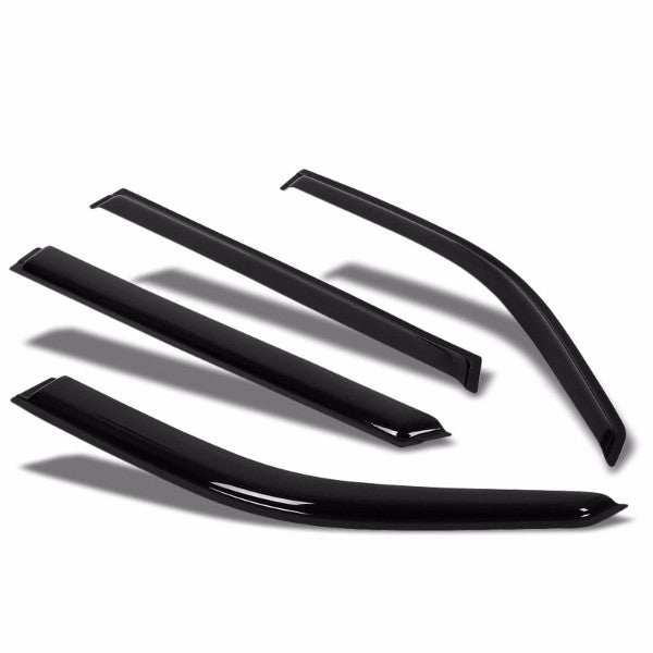 Smoke Tinted Side Window Wind/Rain Vent Deflectors Visors Guard for Honda CR-Z