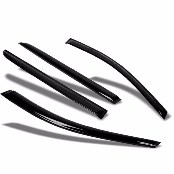 Smoke Tinted Side Window Wind/Rain Vent Deflectors Visor Guard for Honda Odyssey