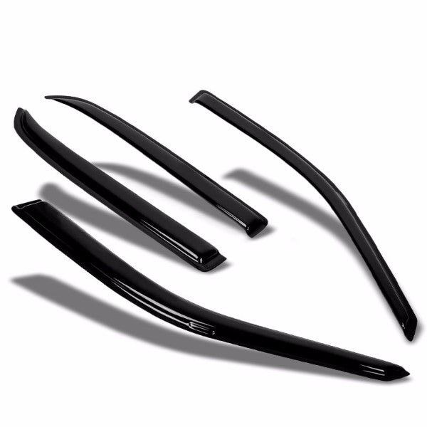 Smoke Tinted Side Window Wind/Rain Vent Deflectors Visor for Ford Crown Victoria