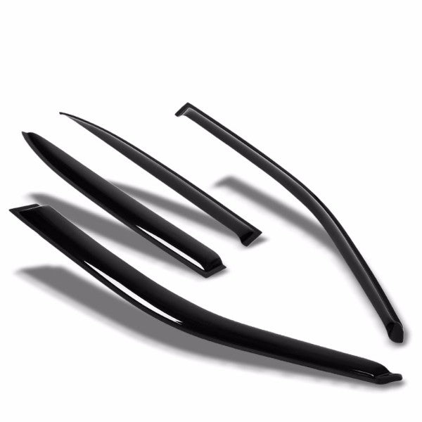 Smoke Tinted Side Window Wind/Rain Vent Deflectors Visors Guard for Mazda 626