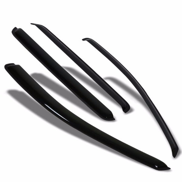 Smoke Tinted Window Wind/Rain Vent Deflectors Visors Guard for Hyundai Santa Fe