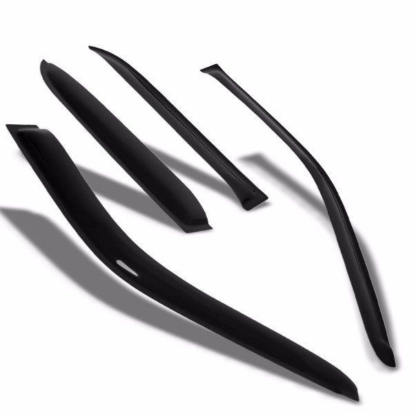 Smoke Tinted Side Window Wind/Rain Vent Deflectors Visor Guard for Dodge Caliber