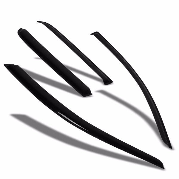 4PCS Smoke Tinted Side Window Wind/Rain Vent Deflectors Visors for 14-17 Mirage