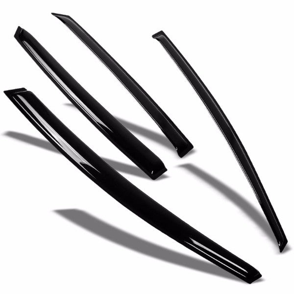 Smoke Tinted Side Window Wind/Rain Vent Deflectors Visors Guard for Ford Focus