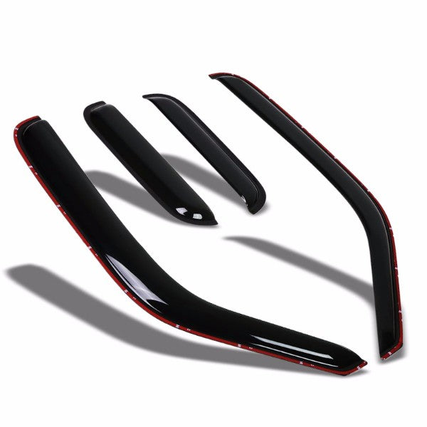 Smoke Tinted Side Window Wind/Rain Vent Deflectors Visors Guard for Ford Ranger