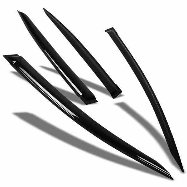 Smoke Tinted Side Window Wind/Rain Vent Deflector Visors for Honda Civic Sedan