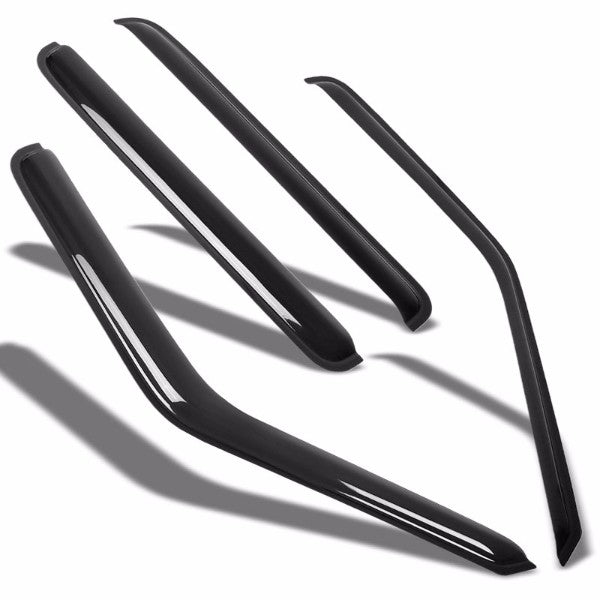 Smoke Tinted Side Window Wind/Rain Vent Deflectors Visors Guard for Chevy S10