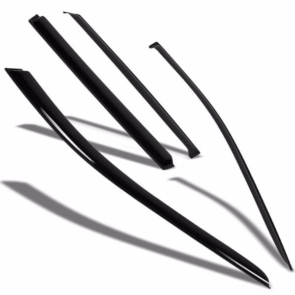 Smoke Tinted Side Window Wind/Rain Vent Deflectors Visors Guard for Nissan Rogue
