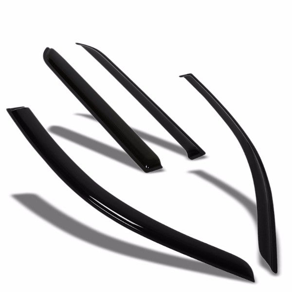 Smoke Tinted Side Window Wind/Rain Vent Deflectors Visors Guard for Scion xD