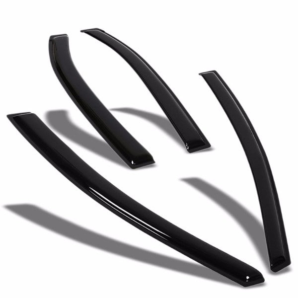 Smoke Tinted Side Window Wind/Rain Vent Deflectors Visor Guard for 12-16 Rio