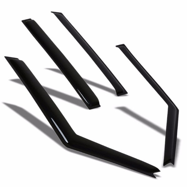 Smoke Tinted Window Wind/Rain Vent Deflectors Visors for Land Rover Discovery 2
