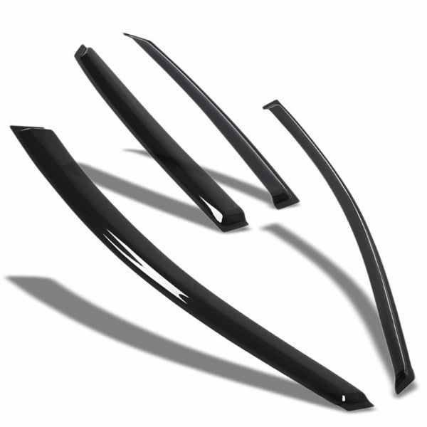 Smoke Tinted Window Wind/Rain Vent Deflectors Visors Guard for Audi A6 Quattro