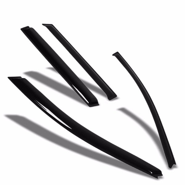 Smoke Tinted Side Window Wind/Rain Vent Deflectors Visors Guard for Volvo XC70