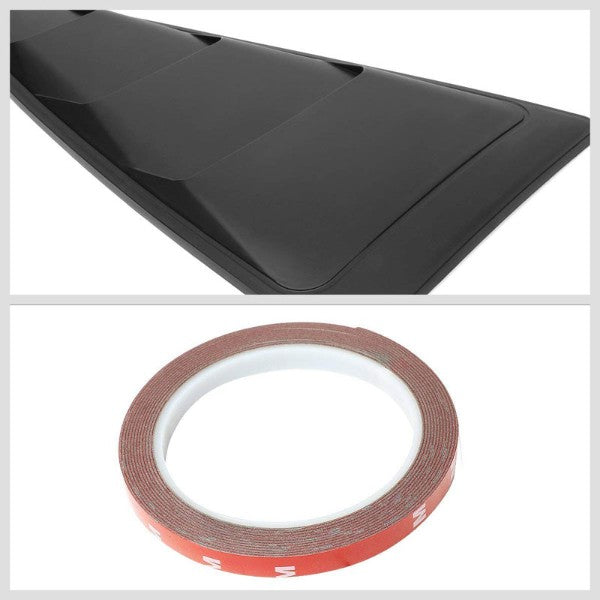 2PC Rear Matte Black Window Louver Side Scoop Cover For 05-14 Ford Mustang Coupe