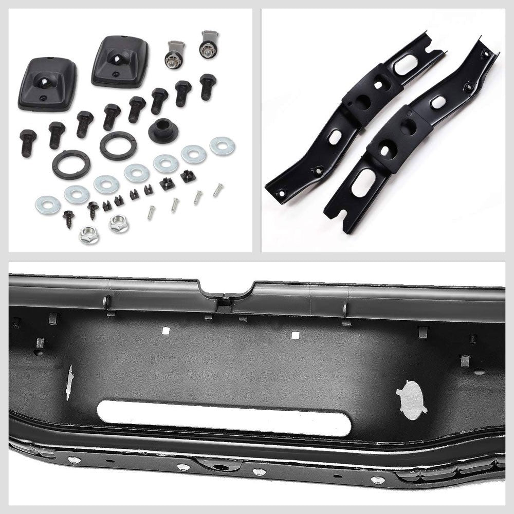 Black Primed ABS Plastic/Steel Rear Bumper Assembly w/Step For 95-04 Tacoma