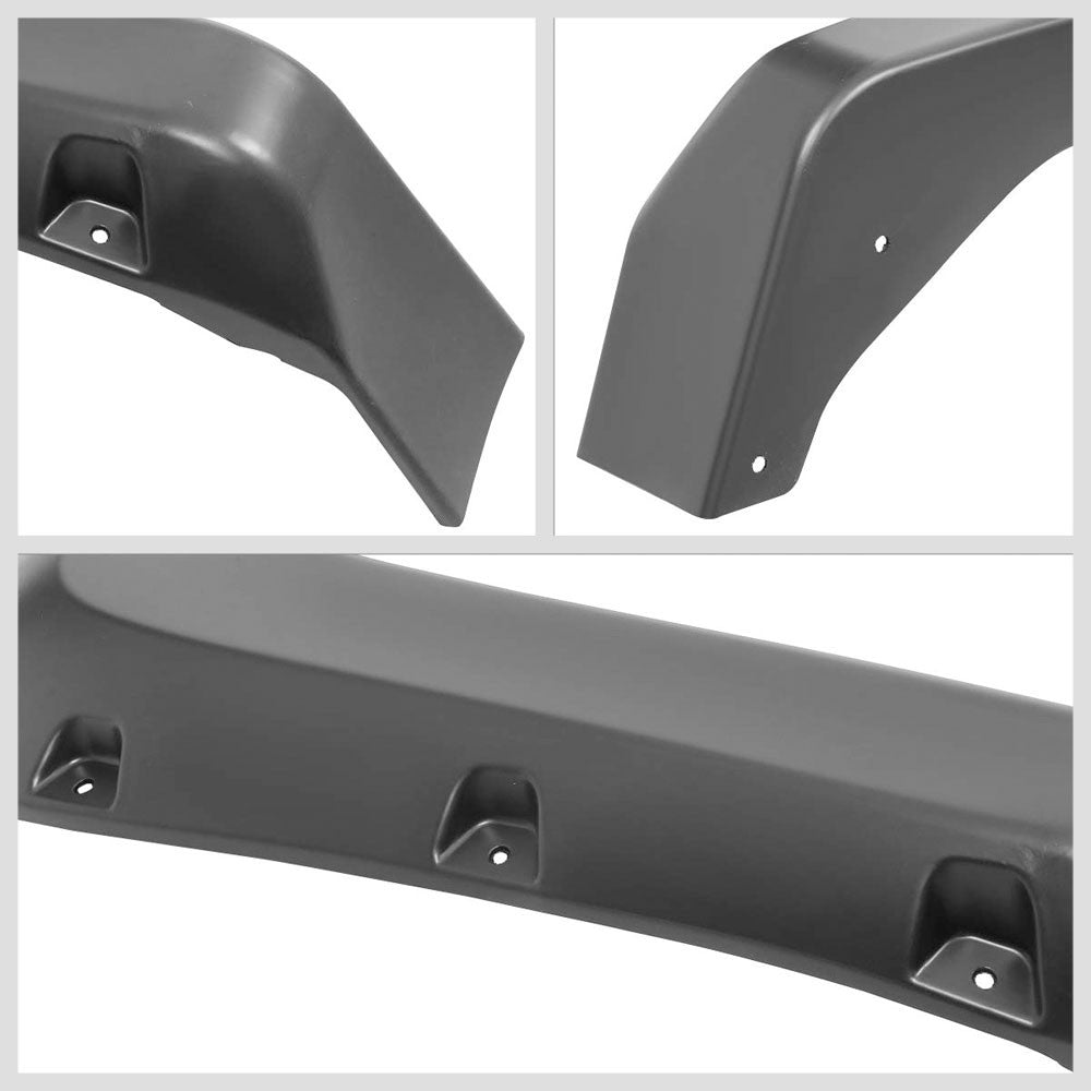 4PCS Black Pocket Style Wheel Fender Flares For 14-19 Silverado 1500 W/5.8' Bed
